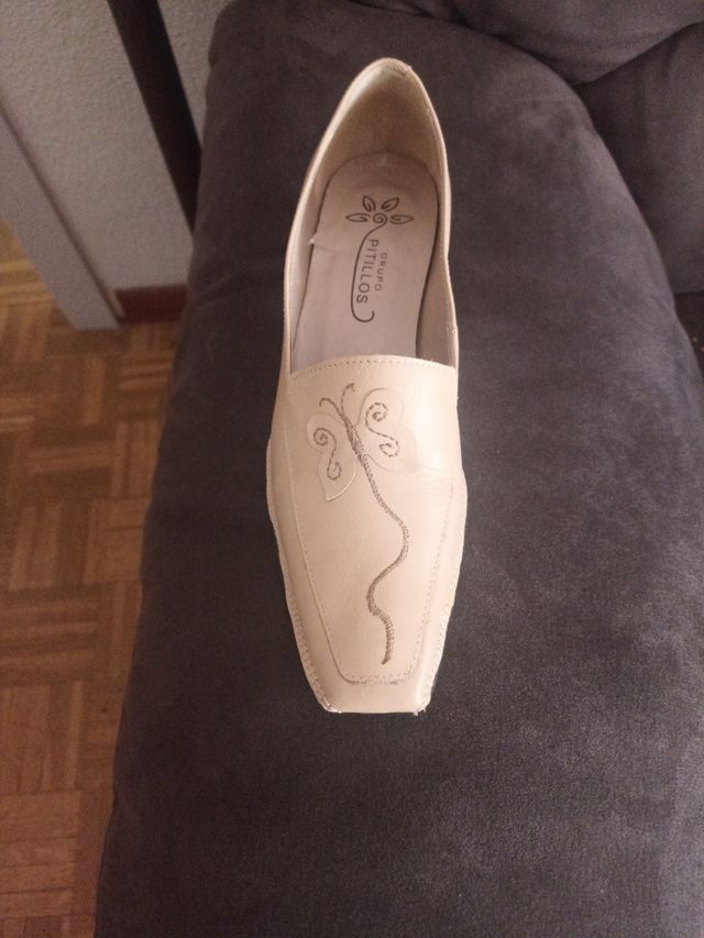 Zapatos Pitillos Beige Mujer Cómodos