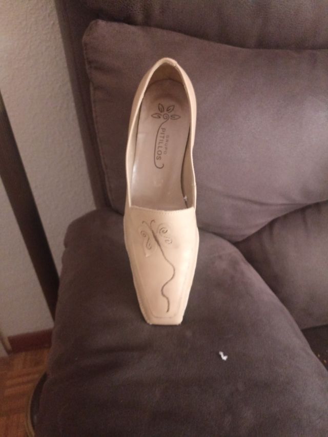 Zapatos Pitillos Beige Mujer Cómodos