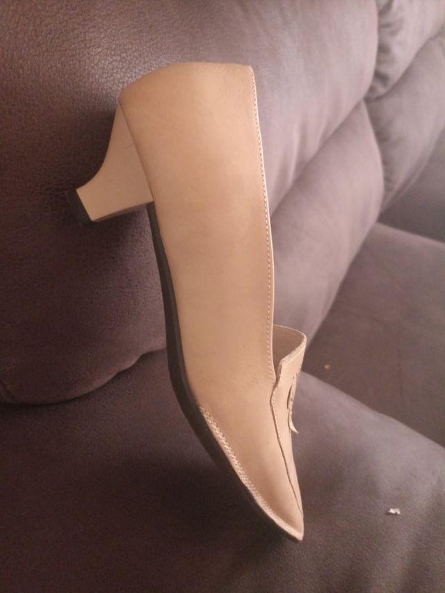 Zapatos Pitillos Beige Mujer Cómodos