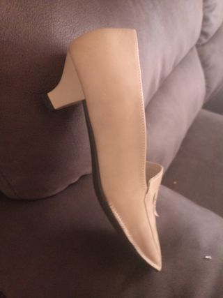 Zapatos Pitillos Beige Mujer Cómodos 