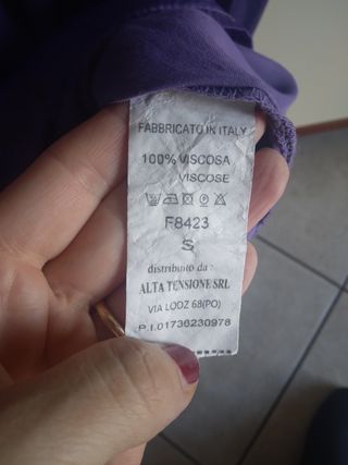 Camicia Tensione in donna viola taglia unica