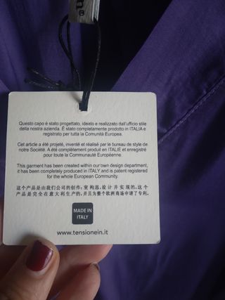 Camicia Tensione in donna viola taglia unica