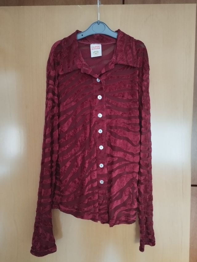 Blusa roja estampado cebra Clock House