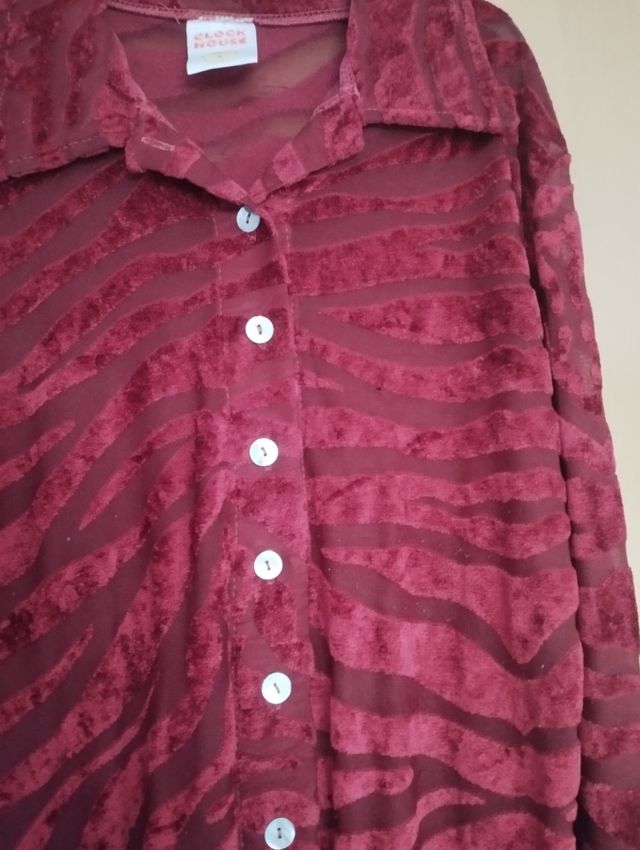 Blusa roja estampado cebra Clock House