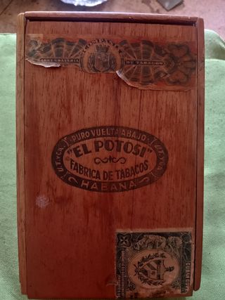 Caja antigua El Potosí Fábrica de Tabacos