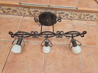 Lámpara de techo metal negra