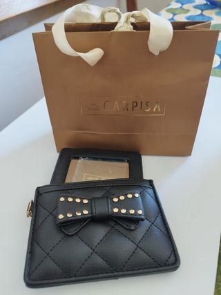 Specchietto Carpisa nero con fiocco NUOVO