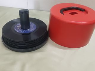 Portadischi anni '70 Kartell + 45 giri