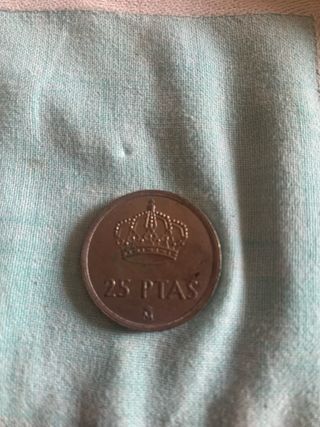 Moneda 25 Pesetas 1982 Rey Juan Carlos I