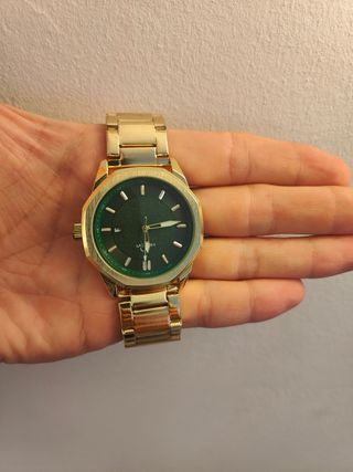 Pareja de Relojes Oro y Verde