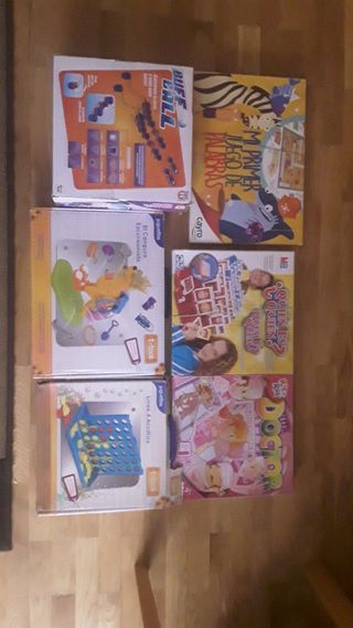 Lote de 6 juegos de mesa infantiles