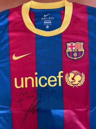 Camiseta FC Barcelona Leo Messi Firmada Talla M