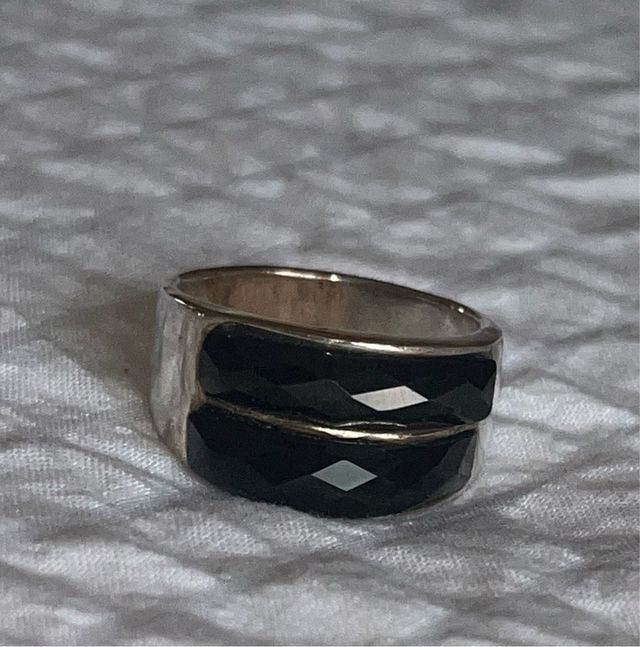 Anillo Plata y Ónix Talla 19