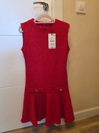 Vestido Zara corto rojo