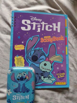 Disney Stitch Scrapbook y Cromos Panini