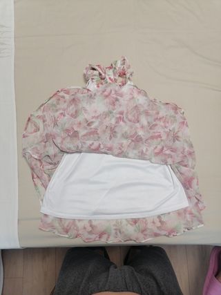 Vestido niña floral volantes