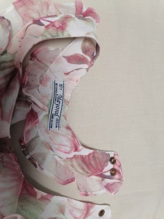 Vestido niña floral volantes