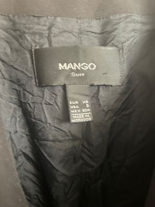 Cazadora Mango Negra Tachuelas Talla XS