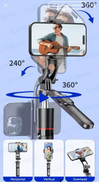 Palo selfie F16 con trípode