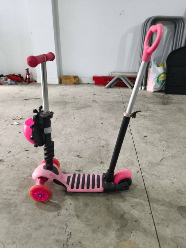 Patinete infantil rosa 