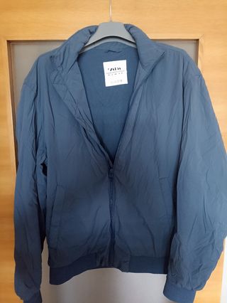 Chaqueta Zara Hombre Azul Marino Ligera