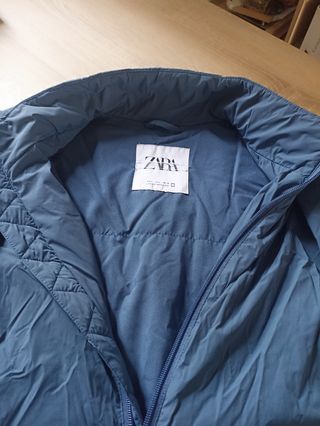 Chaqueta Zara Hombre Azul Marino Ligera