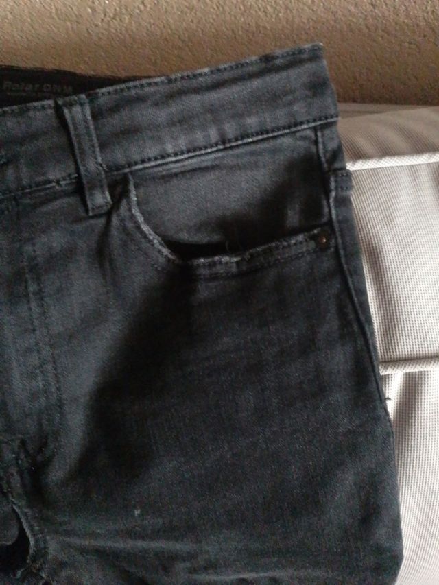 Vaqueros Zara Negros Talla 36