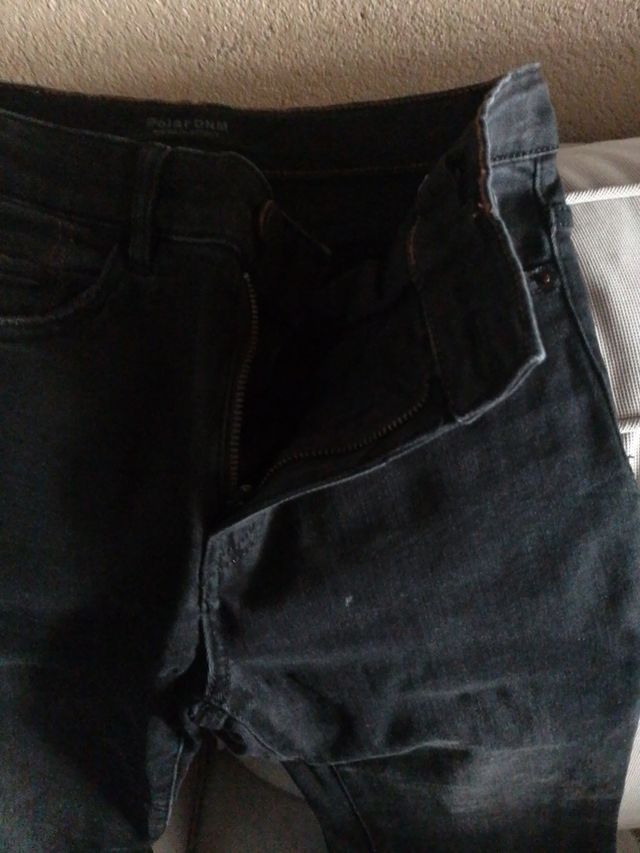 Vaqueros Zara Negros Talla 36