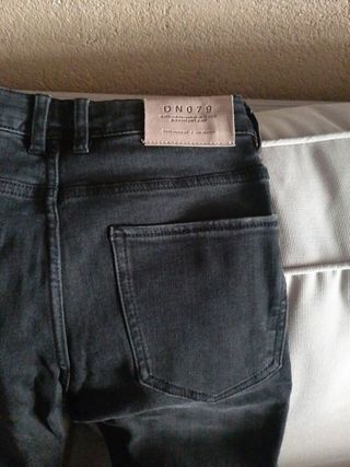 Vaqueros Zara Negros Talla 36