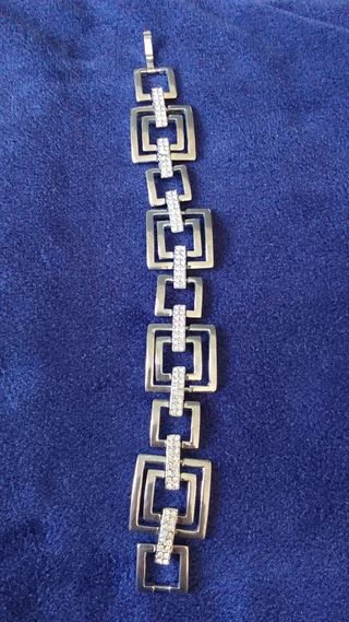 Pulsera italiana eslabones cuadrados
