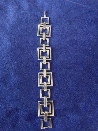Pulsera italiana eslabones cuadrados