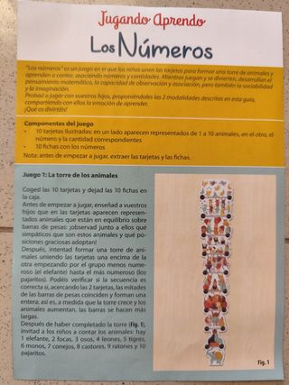 Juego Clementoni Números Jugando Aprendo