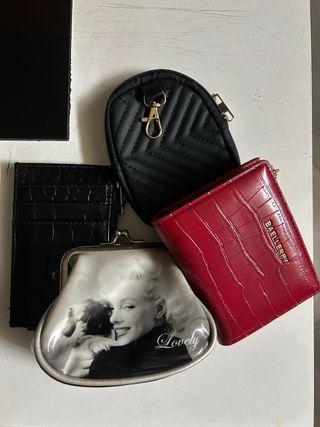 Lote de monederos y cartera