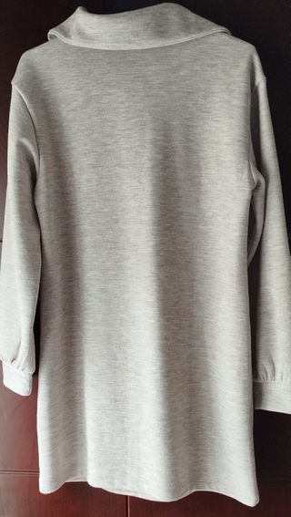 Vestido Mango Beige Manga Larga.