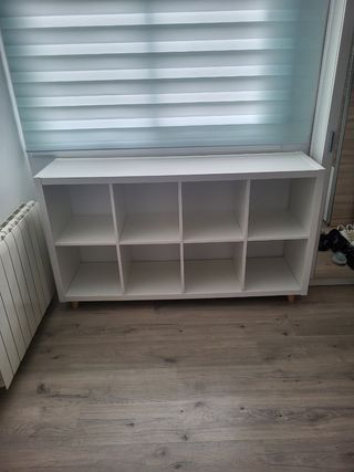 Mueble 8 compartimentos blanco