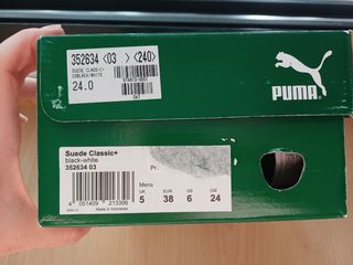 Deportivas Puma Suede Negras Talla 38