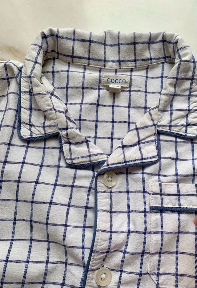 Pijama Gocco cuadros niño talla 11/12