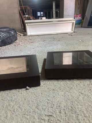 Lote 2 Espejos Madera y Cristal
precio por los dos