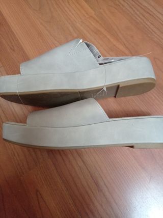 Sandalias Mujer Beige Talla 39