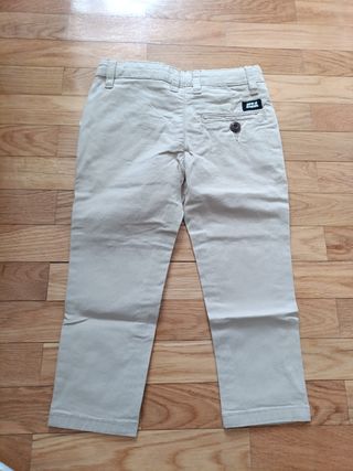 Pantalón chino niño beige nuevo talla 3-4