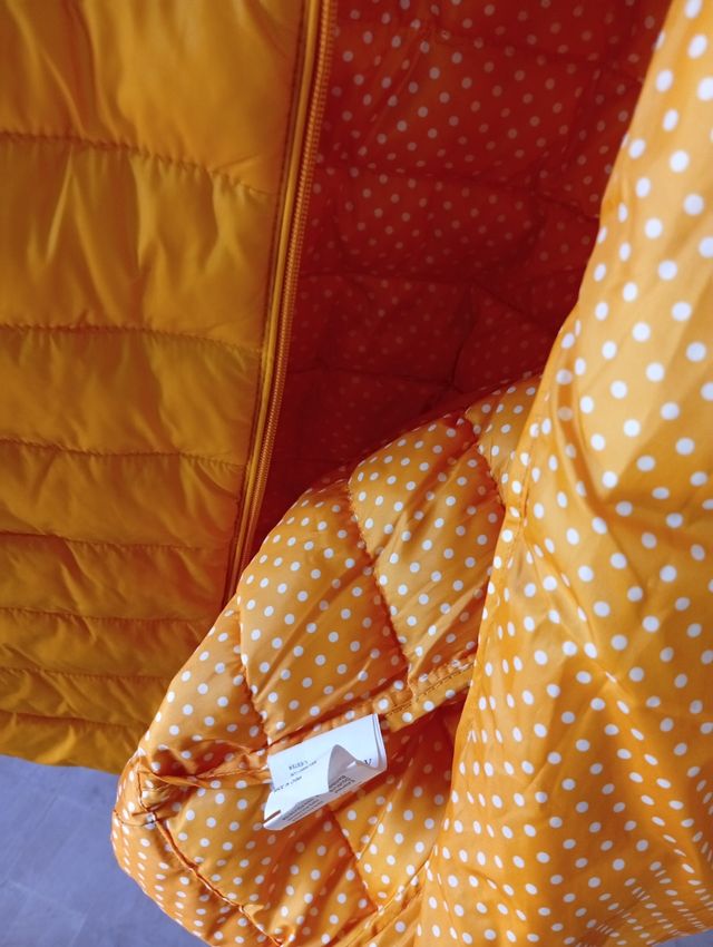 Plumas acolchado Fittway amarillo XXL