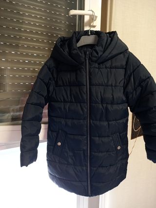 Chaquetón invierno niña azul, como nuevo!