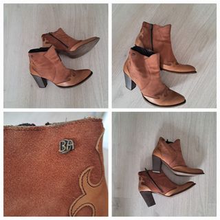 OFERTA!!!. Botines camperos, botas marca BDA piel.