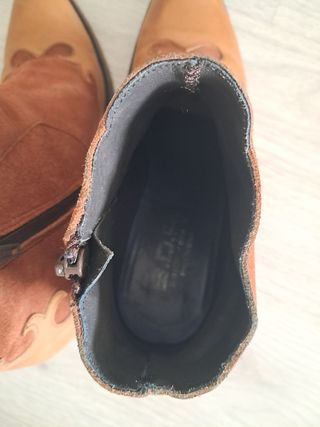 OFERTA!!!. Botines camperos, botas marca BDA piel.