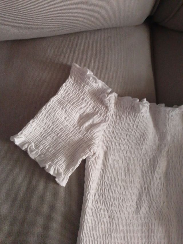 Camiseta H&M blanca elástica
