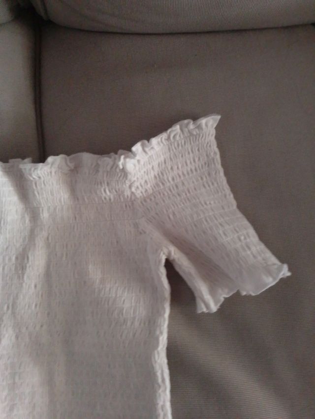 Camiseta H&M blanca elástica