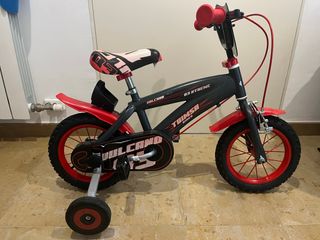 Bicicleta infantil Vulcano 12 roja y negra