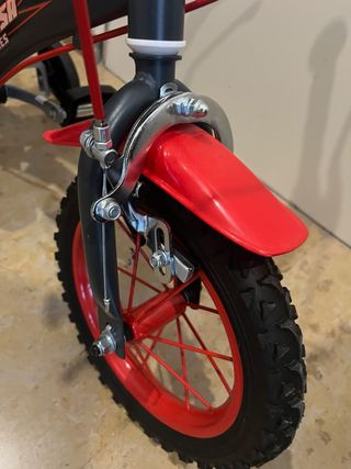 Bicicleta infantil Vulcano 12 roja y negra