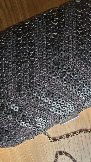Bolso de fiesta negro lentejuelas