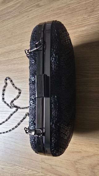 Bolso de fiesta negro lentejuelas